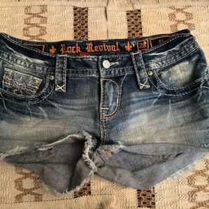 (Rare) ROCK REVIVAL Alivia Denim Jean Cutoff Shorts